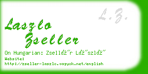 laszlo zseller business card